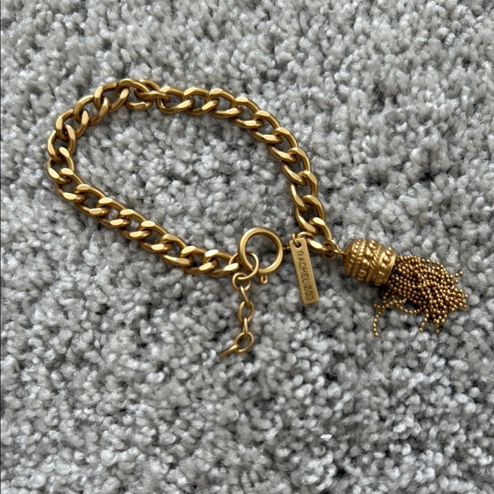 Rachel Zoe Gold Curb Chain Bracelet - Picture 1 of 3